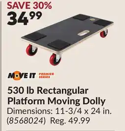 Princess Auto 530 lb Rectangular Platform Moving Dolly offer