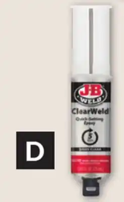 Princess Auto Epoxies ClearWeld Quick-Setting Syringe offer