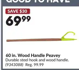 Princess Auto 60 in. Wood Handle Peavey offer