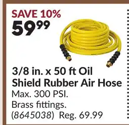 Princess Auto 3/8 in. x 50 ftOil Shield Rubber Air Hose offer