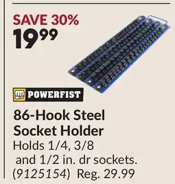 Princess Auto 86-Hook Steel Socket Holder offer