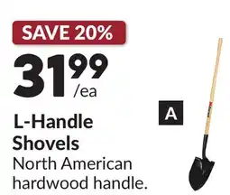 Princess Auto 61 in. Round Point L-Handle Shovels offer