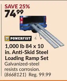 Princess Auto 1,000 lb 84 x 10 in. Anti-Skid Steel Loading Ramp Set offer
