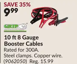 Princess Auto 10 ft8 Gauge Booster Cables offer