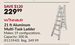 Princess Auto 21 ftAluminum Multi-Task Ladder offer