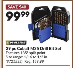 Princess Auto 29 pc Cobalt M35 Drill Bit Set offer