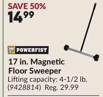 Princess Auto 17 in. Magnetic Floor Sweeper offer
