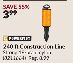 Princess Auto 240 ftConstruction Line offer