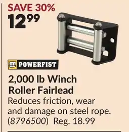 Princess Auto 2,000 lb Winch Roller Fairlead offer