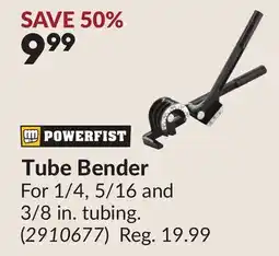Princess Auto Tube Bender offer