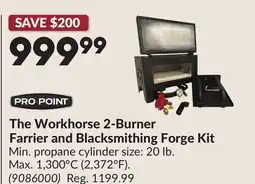 Princess Auto The Workhorse 2-Burner Farrier and Blacksmithing Forge Kit offer