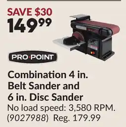 Princess Auto Combination 4 in. Belt Sander and 6 in. Disc Sander offer