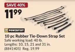 Princess Auto 10 pc Rubber Tie-Down Strap Set offer
