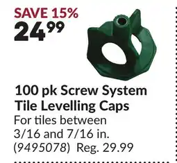 Princess Auto 100 pk Screw System Tile Levelling Caps offer