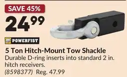 Princess Auto 5 Ton Hitch-Mount Tow Shackle offer