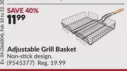 Princess Auto Adjustable Grill Basket offer