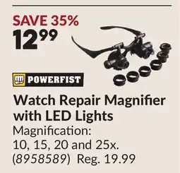 Princess Auto Watch Repair Magnifier with LED Lights offer