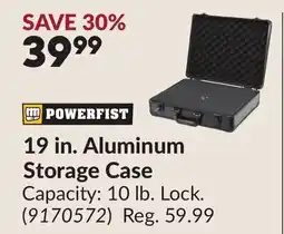 Princess Auto 19 in. Aluminum Storage Case offer