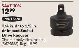 Princess Auto 3/4 in. dr to 1/2 in. dr Impact Socket Drive Reducer offer