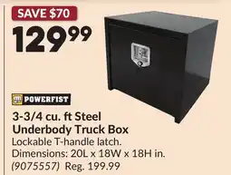 Princess Auto 3-3/4 cu. ftSteel Underbody Truck Box offer