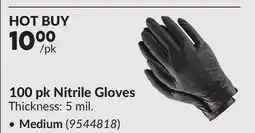 Princess Auto Medium 100 pk Nitrile Gloves offer