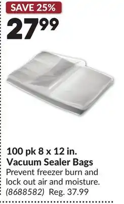Princess Auto 100 pk 8 x 12 in. Vacuum Sealer Bags offer