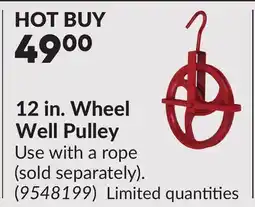 Princess Auto 12 in. Wheel Well Pulley offer