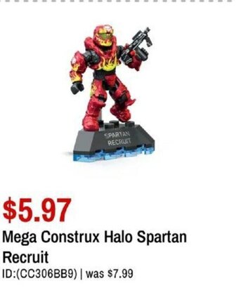 Toys R us Mega Construx Halo Spartan Recruit offer
