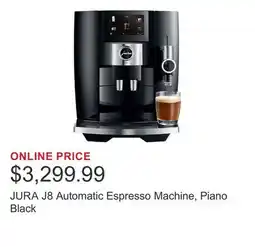 Costco JURA J8 Automatic Espresso Machine, Piano Black offer