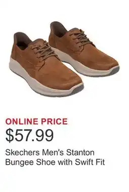 Costco Skechers Men's Stanton Bungee Shoe with Swift Fit offer