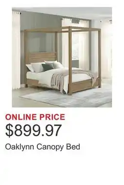 Costco Oaklynn Canopy Bed offer