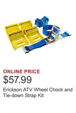 Costco Erickson ATV Wheel Chock and Tie-down Strap Kit offer