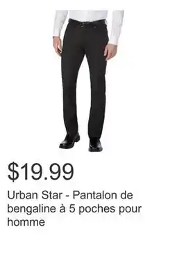 Costco Urban Star - Pantalon de bengaline à 5 poches pour homme offer