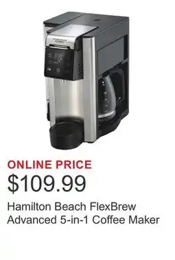 Costco Hamilton Beach FlexBrew Advanced 5-in-1 Coffee Maker offer