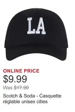 Costco Scotch & Soda - Casquette réglable unisex cities offer