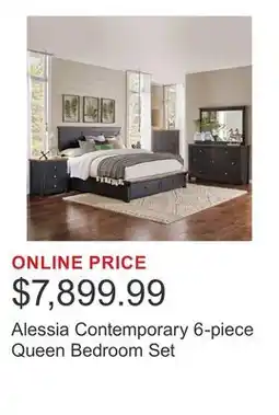 Costco Alessia Contemporary 6-piece Queen Bedroom Set offer