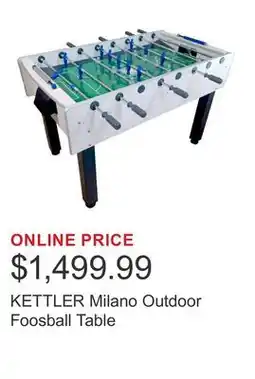 Costco KETTLER Milano Outdoor Foosball Table offer