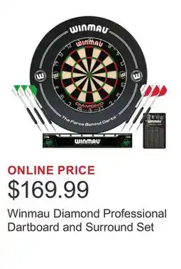 Costco Winmau Diamond Professional Dartboard and Surround Set offer