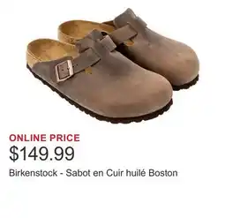 Costco Birkenstock - Sabot en Cuir huilé Boston offer