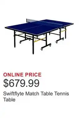 Costco Swiftflyte Match Table Tennis Table offer