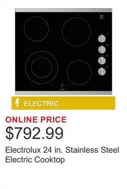 Costco Electrolux 24 in. Stainless Steel Electric Cooktop offer