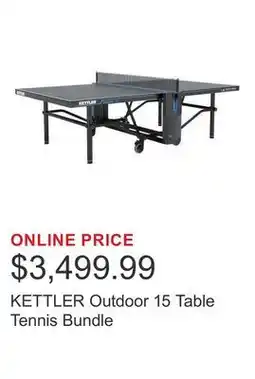 Costco KETTLER Outdoor 15 Table Tennis Bundle offer