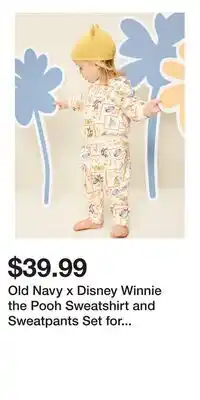 Old Navy Old Navy x Disney Winnie the Pooh Sweatshirt and Sweatpants Set for Baby offer