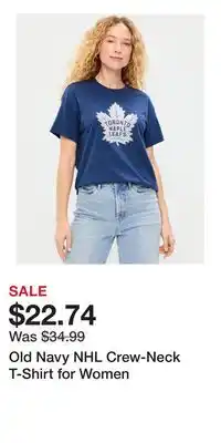 Old Navy Old Navy NHL Crew-Neck T-Shirt for Women offer