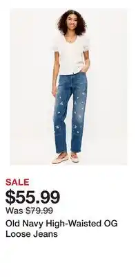 Old Navy Old Navy High-Waisted OG Loose Jeans offer