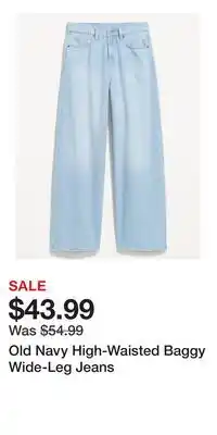 Old Navy Old Navy High-Waisted Baggy Wide-Leg Jeans offer