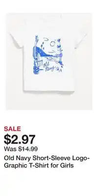 Old Navy Old Navy Short-Sleeve Logo-Graphic T-Shirt for Girls offer