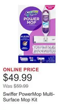 Costco Swiffer PowerMop Multi-Surface Mop Kit offer