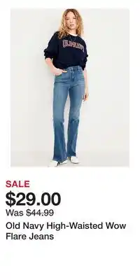 Old Navy Old Navy High-Waisted Wow Flare Jeans offer
