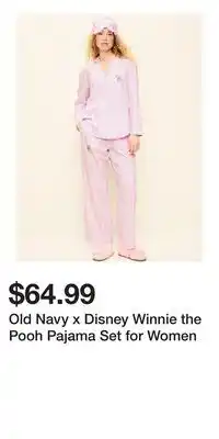 Old Navy Old Navy x Disney Winnie the Pooh Pajama Set for Women offer